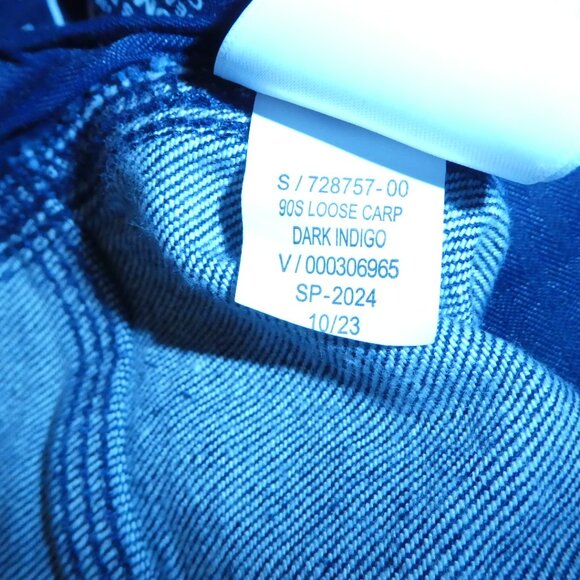 GAP Mid Rise 90s Loose Carpenter Jeans - Dark Indigo - Picture 6 of 11